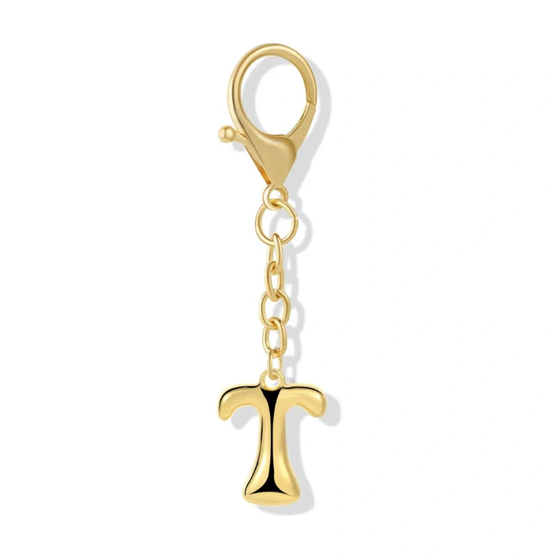 Bubble Initial Letter - Bag Charm